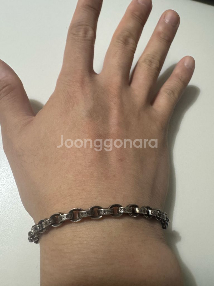 크롬하츠 페이퍼 스몰 팔찌 20cm--2