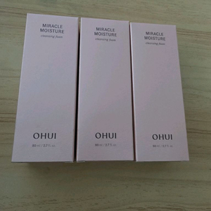 오휘 미라클 모이스처 클렌징폼 새상품(3세트 일괄판매)