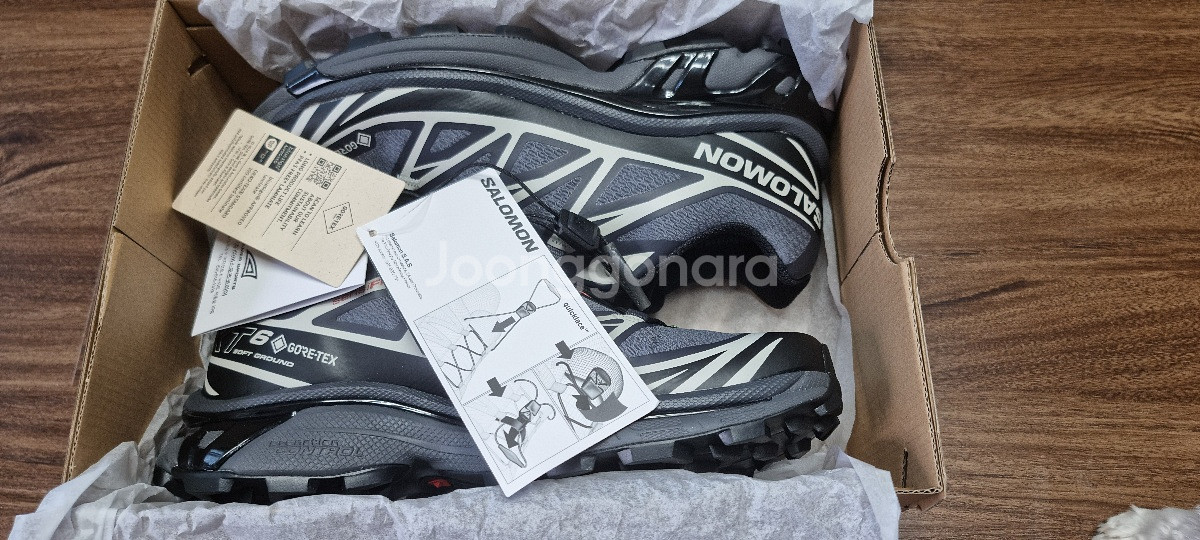 살로몬 XT-6 GTX 에보니컬러 240 새상품 판매--5
