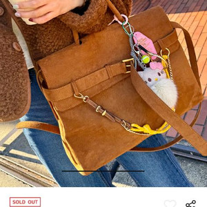 (새상품) 까브레 스웨이드백