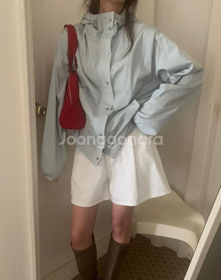 새상품)pyt 프리티영띵 흰색 반바지 A라인--1