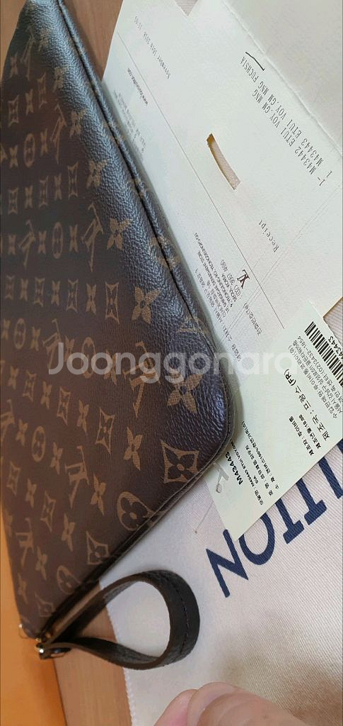 루이비통 에튀보야주 클러치백 푸시아 정품S급(보증서O)--7