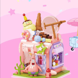 AREAX 스폰지밥 블럭 DIY 미니하우스 뚱이