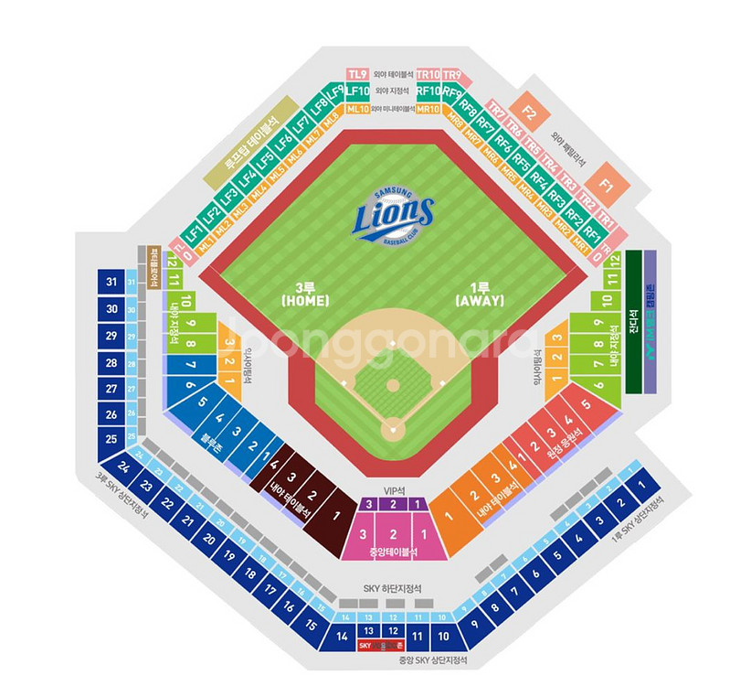 9월 6일 토요일 삼성 vs 한화 중앙 스카이상단--1