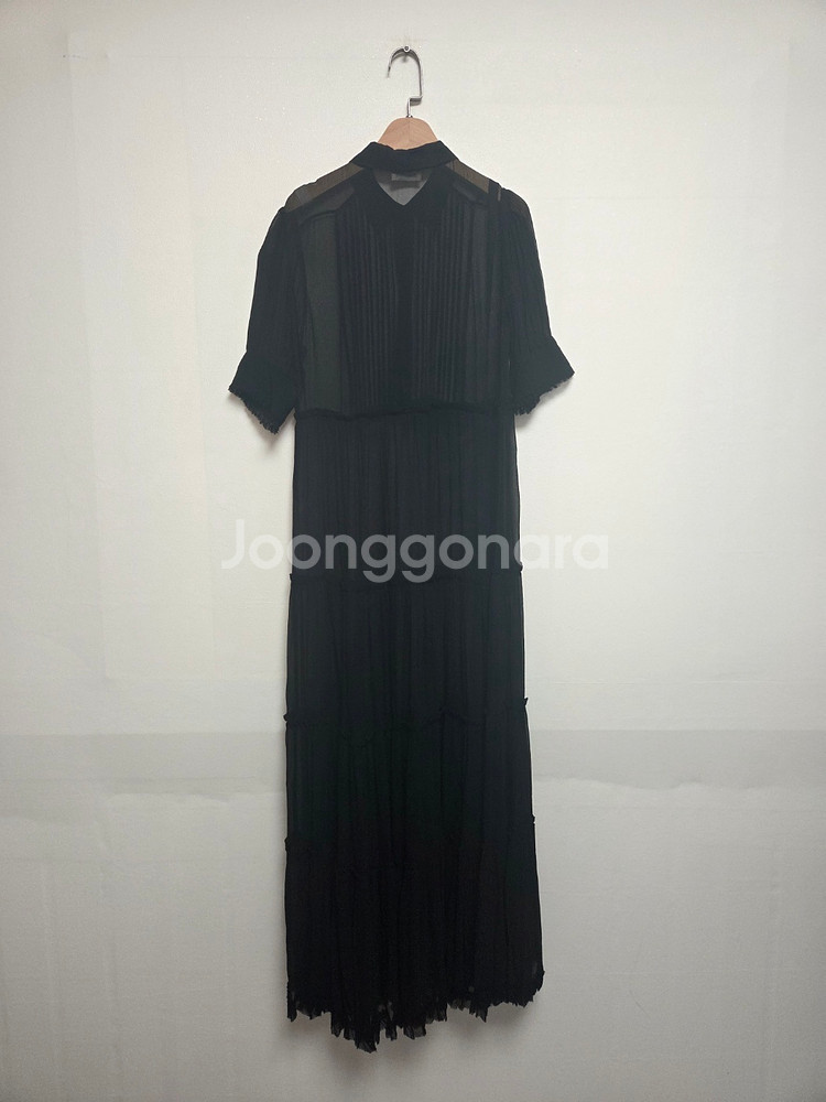 쟈딕앤볼테르 쉬폰 롱드레스 원피스 블랙(M)--1