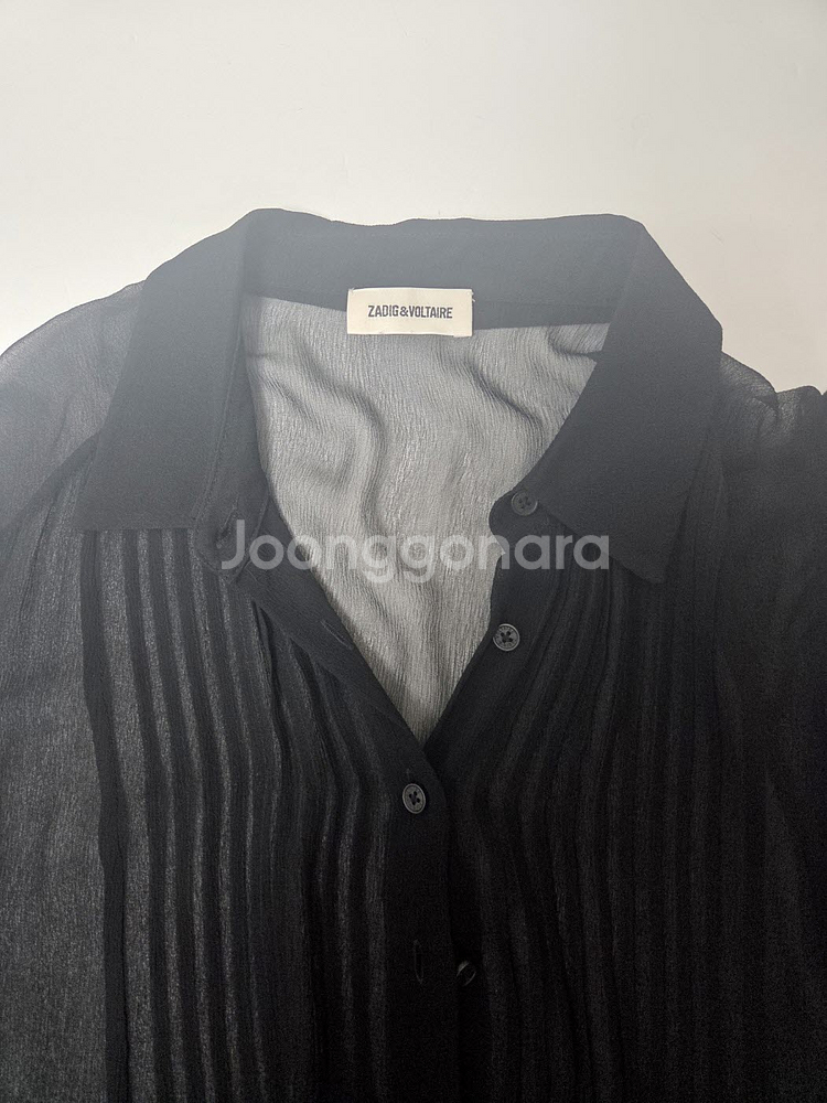 쟈딕앤볼테르 쉬폰 롱드레스 원피스 블랙(M)--4