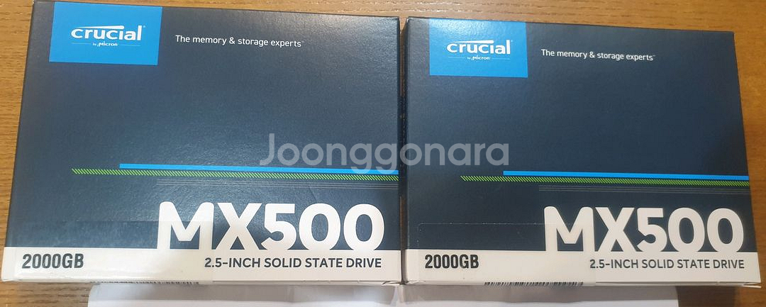 마이크론 ssd mx500 2tb 미개봉 하드팝니다--0