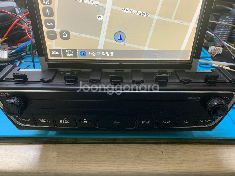 올뉴 K7 순정 AVN 내비게이션 자출 데크 팝니다.--1