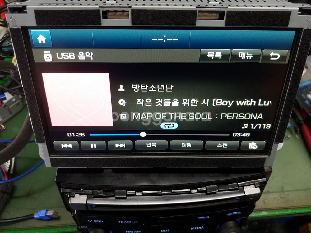 그랜져HG 2015년식 이상 순정 AVN 팝니다.--1