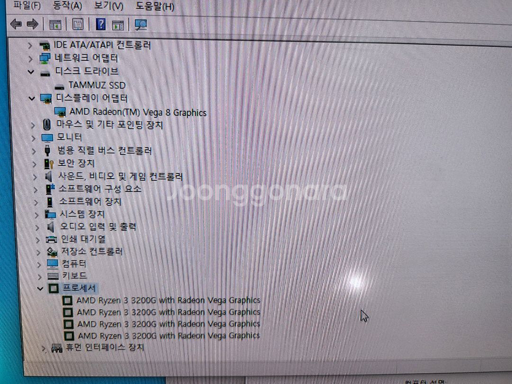 AMD Ryzen 3 3200g ssd240 데스크탑--7