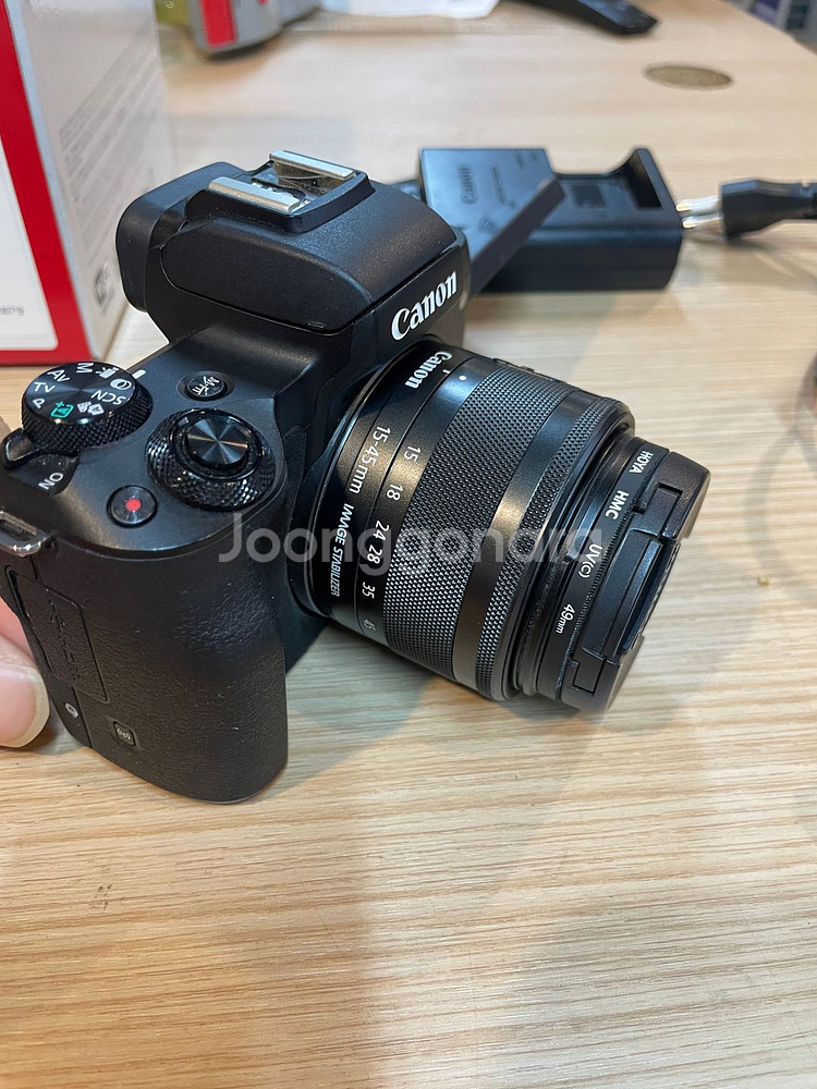 캐논 EOS M50 미러리스 카메라 15-45렌즈 풀셋--9
