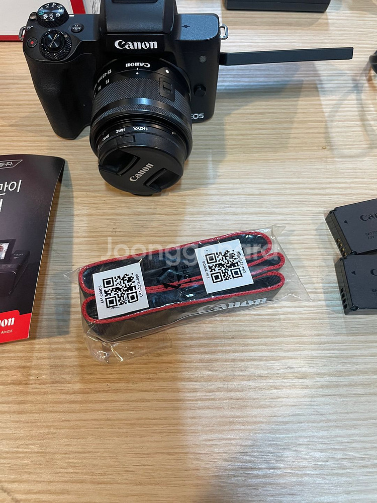 캐논 EOS M50 미러리스 카메라 15-45렌즈 풀셋--5