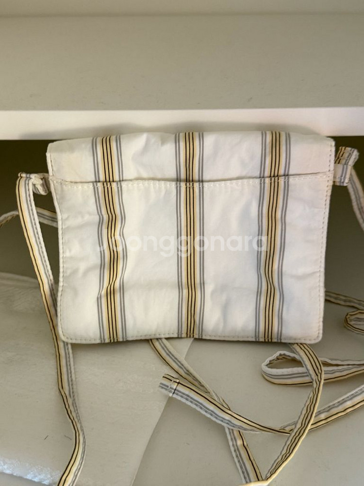 마르니 코튼 스트라이프 트렁크백 cotton strpi--3