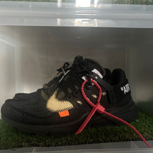 나이키x오프화이트 프레스토 검/흰