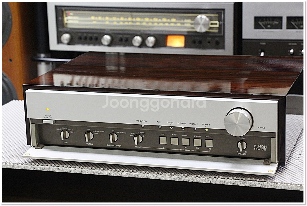 데논 A급 명기 최고급형 프리앰프 PRA-2000--3