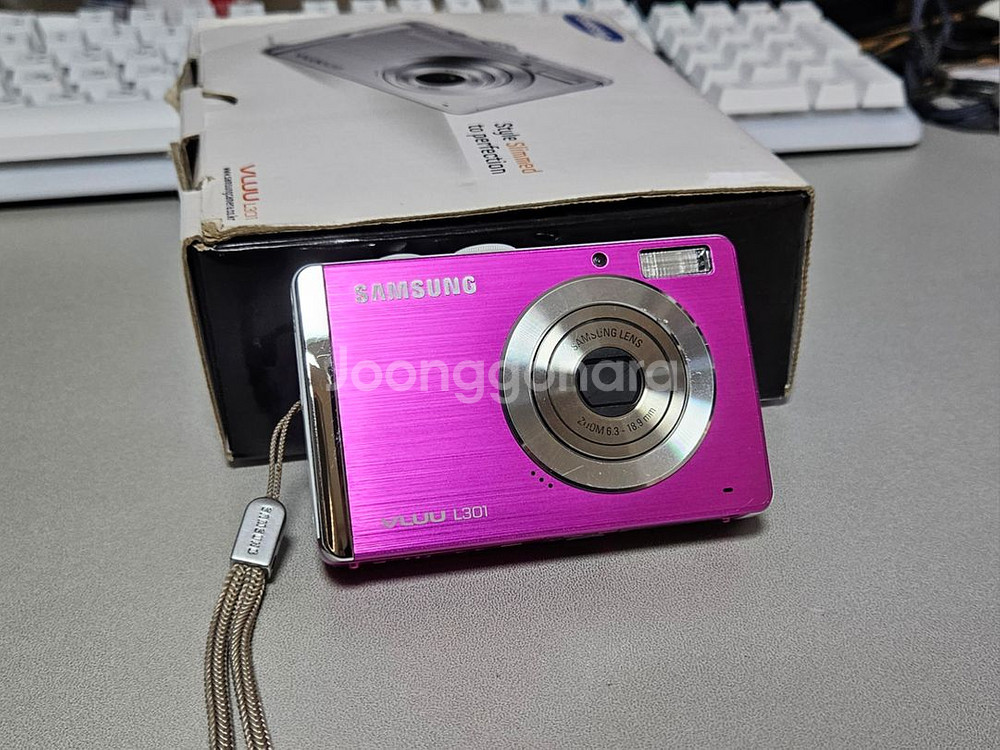 삼성 VLUU L301 핑크화이트 뷰티샷 디카 풀박스--1