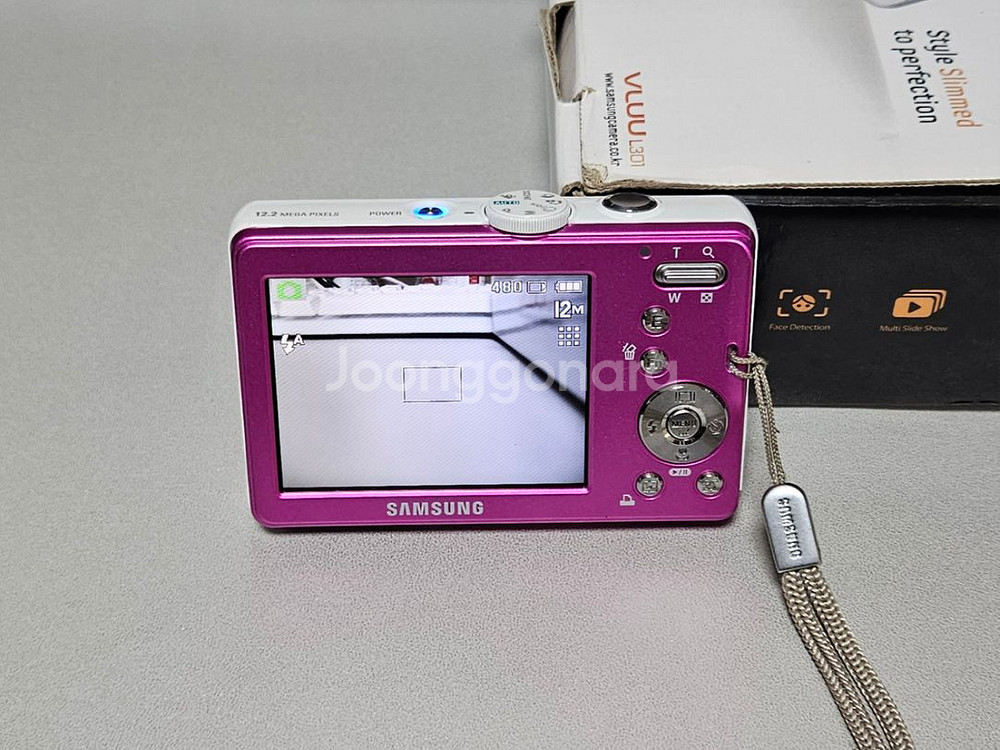 삼성 VLUU L301 핑크화이트 뷰티샷 디카 풀박스--3