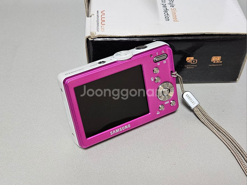 삼성 VLUU L301 핑크화이트 뷰티샷 디카 풀박스--4