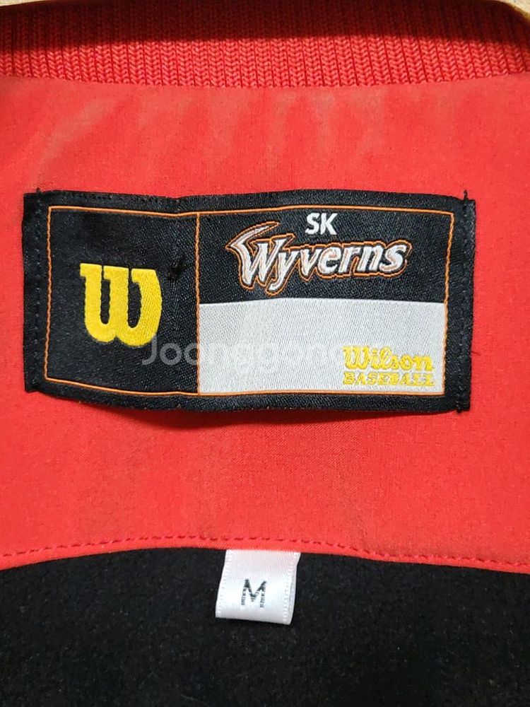 (L) SK 와이번스 야구점퍼 빨강 스타디움 자켓--2