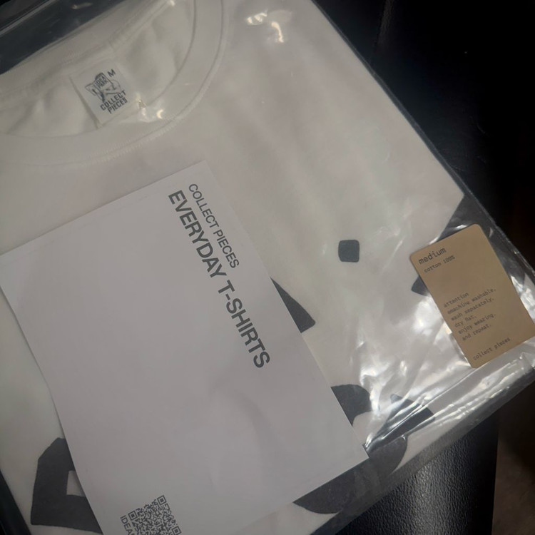 (택포) 컬렉트피시스 PAM 화이트 반팔 티셔츠 L,M 이미지