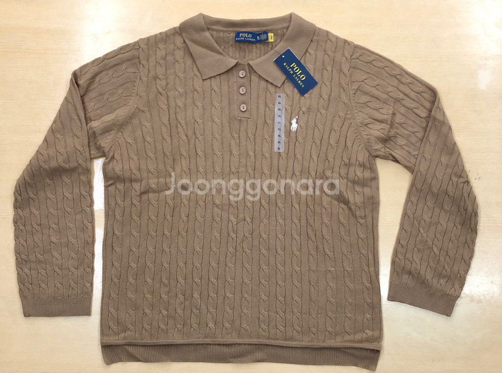 새상품)XL185사이즈 폴로랄프로렌 케이블 니트 베이지--0