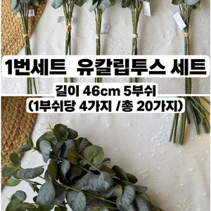 유칼립투스 조화꽃 새상품 택포 2만2천