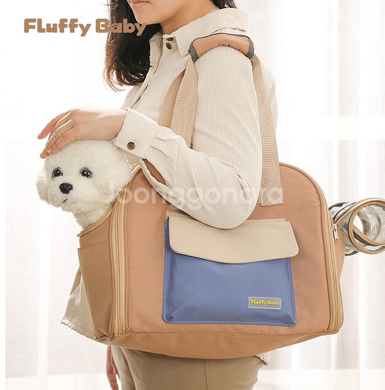 FB 반려견 강아지 고양이 반려동물 이동가방 (카키색--4