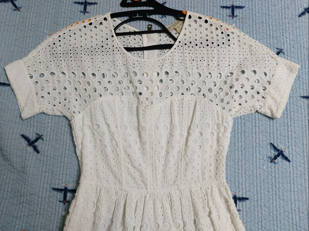 버버리브릿원피스 버버리화이트펀칭원피스55--1