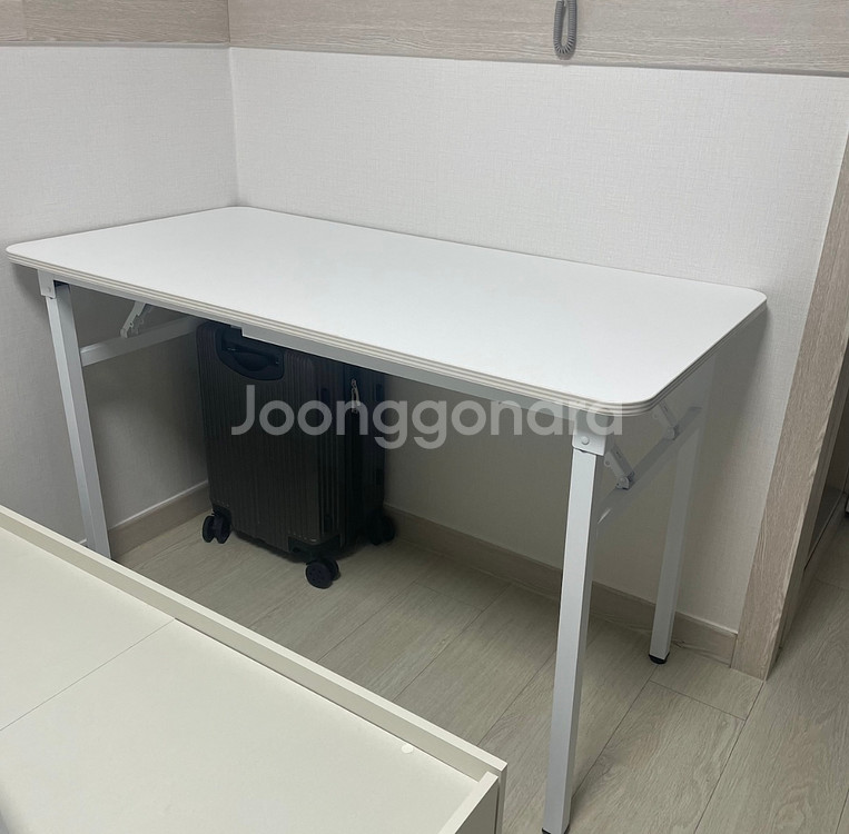 밀키 접이식 책상(화이트 1200x600)--0