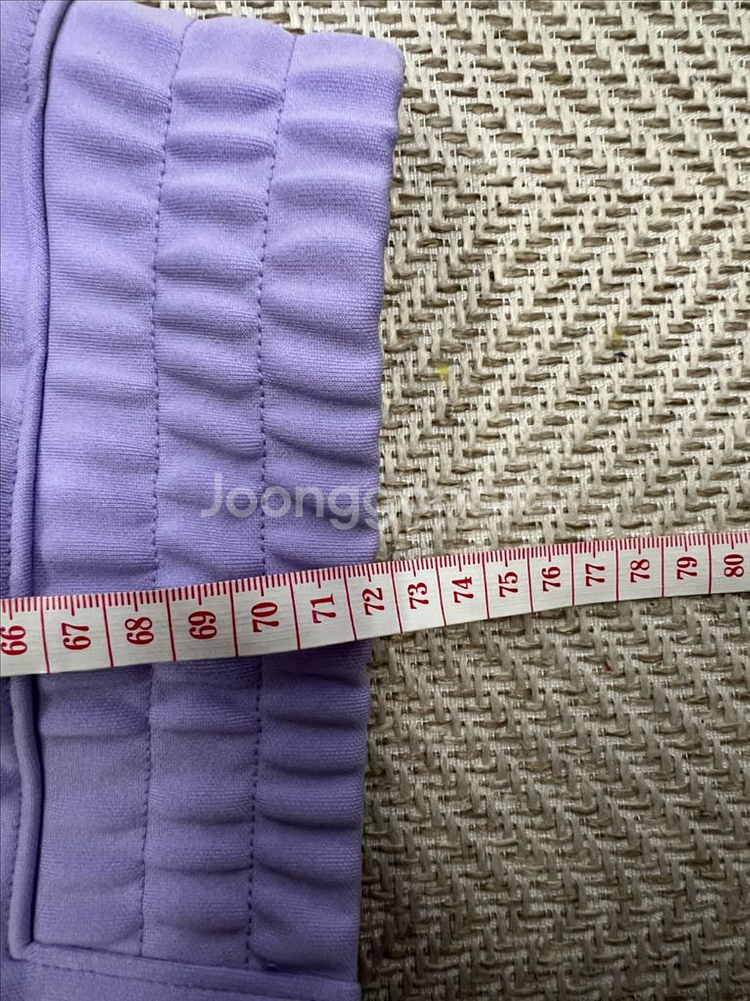 정품) 널디 NERDY 오버핏 24ss 퍼플 트랙탑 M--8