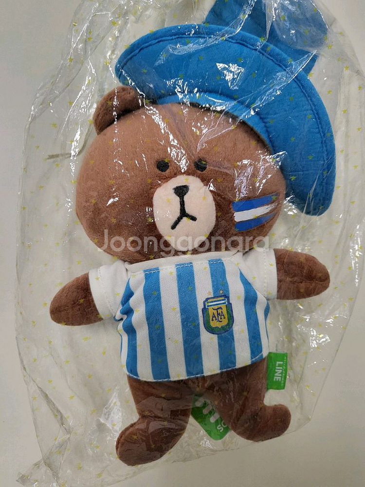 라인_아르헨티나 유니폼 브라운 인형--2