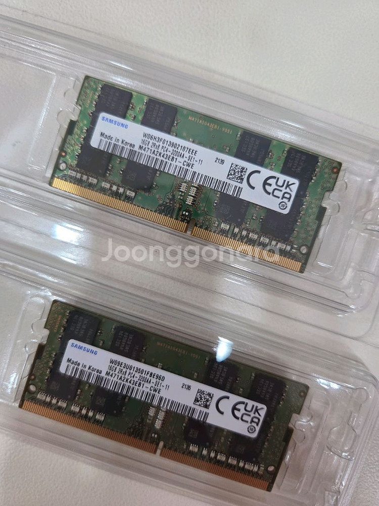 삼성 노트북 램 ddr4-16g 3200 2개--0