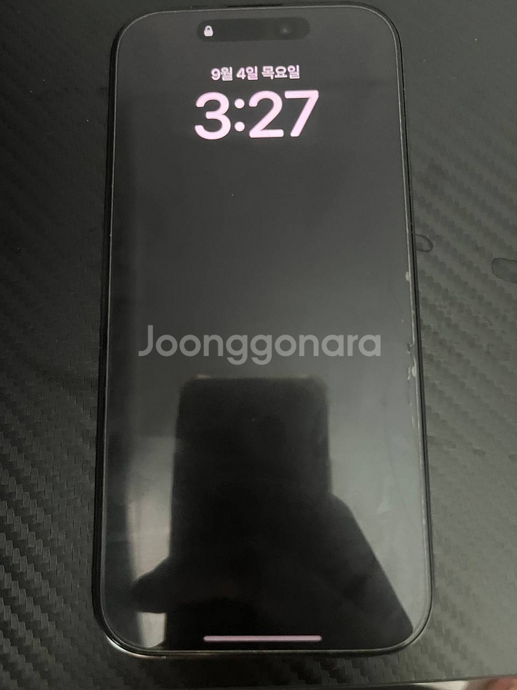 아이폰 16pro 128기가 블랙티타늄 색상--0