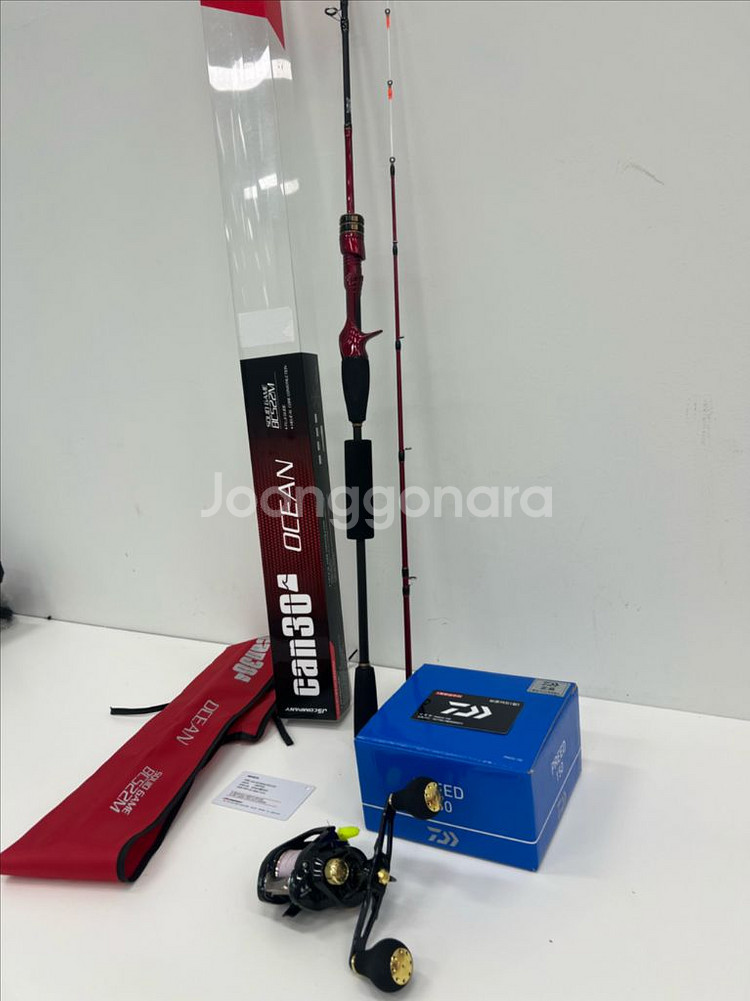 쭈꾸미 갑오징어용 CAN30 낚시대+preed 150릴--2