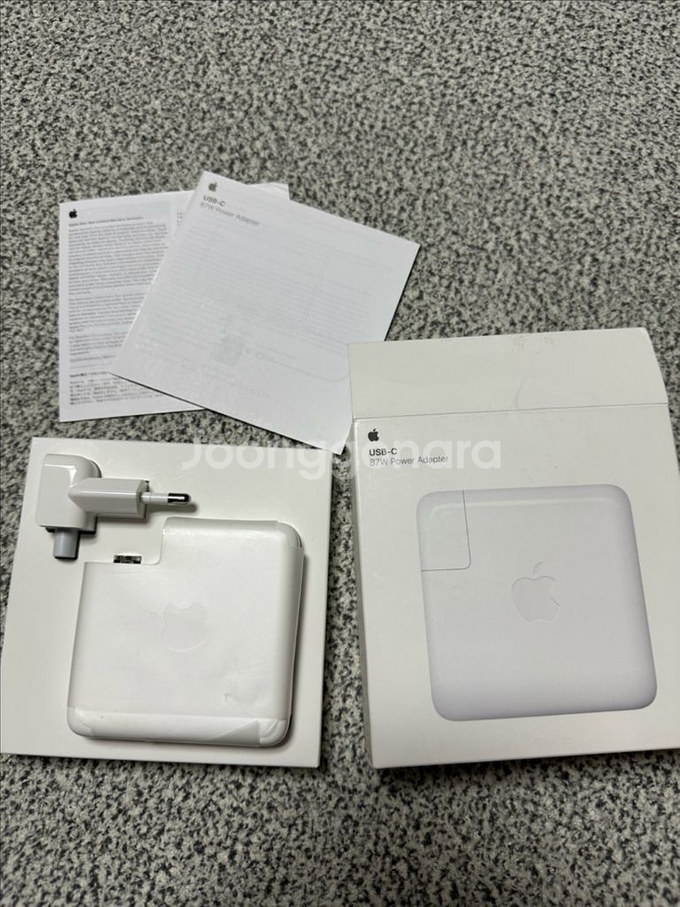 애플정품 어댑터 충전기 87W USB- C 판매합니다--2