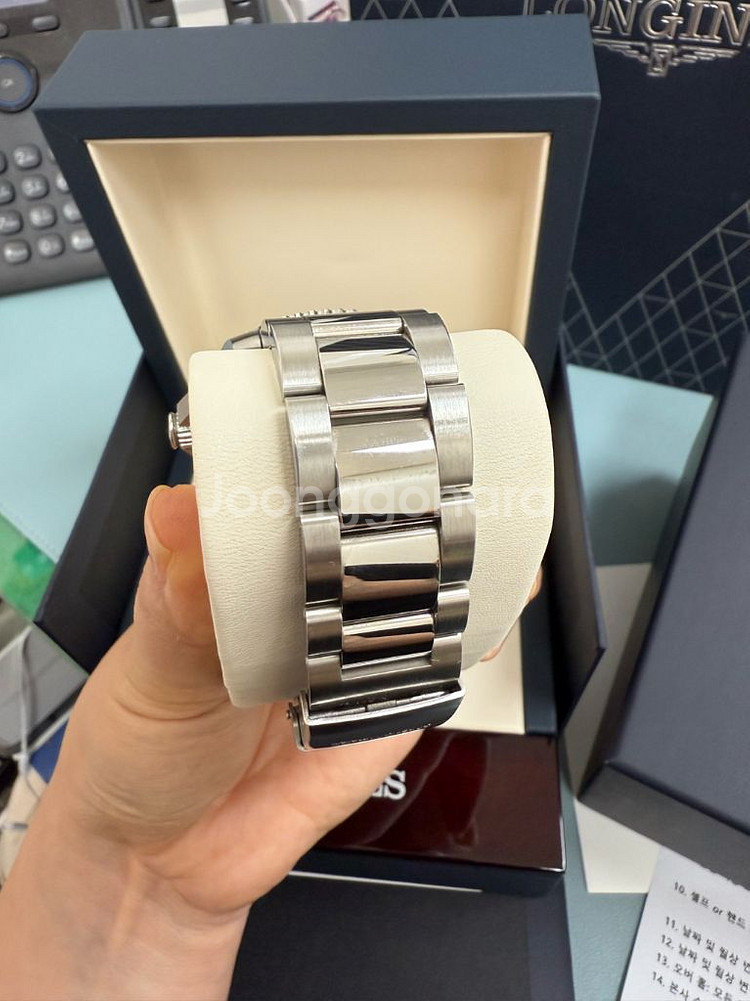 론진 하이드로콘퀘스트 41mm 청판 오토매틱--6