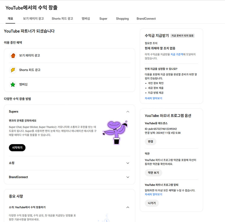 31만명 수익 활성화 쿠파스 유튜브 채널--3