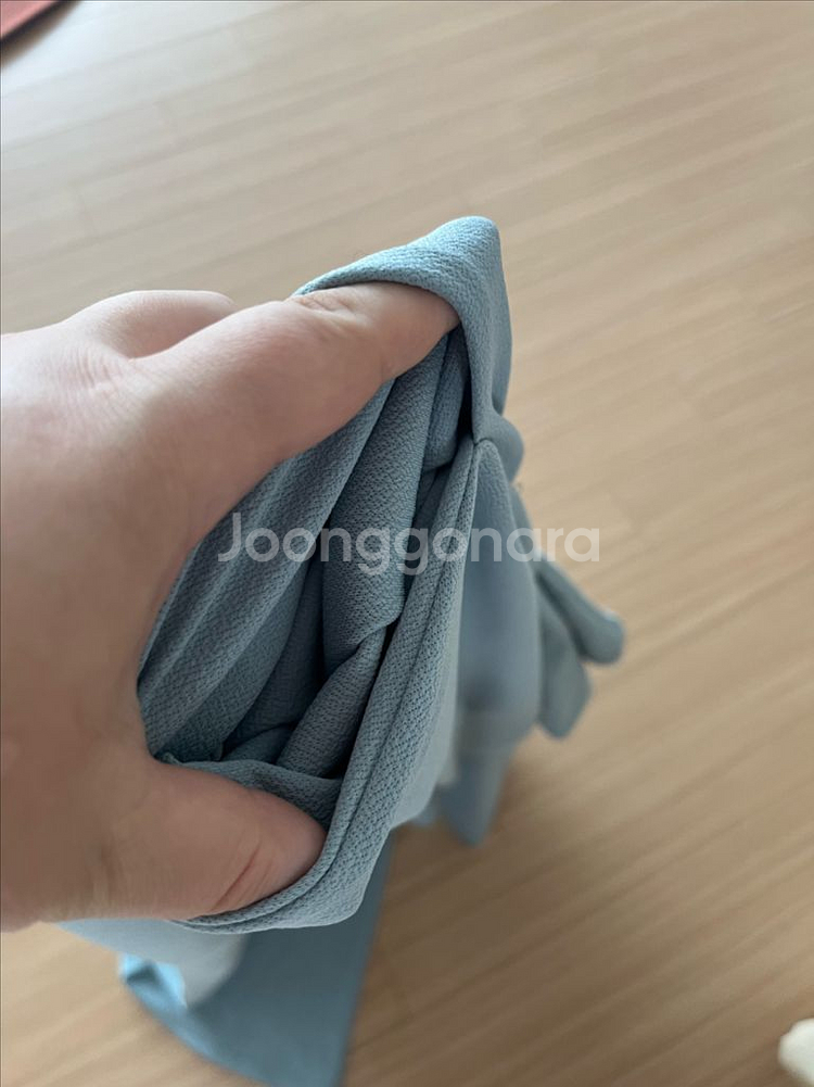 메바위 하늘색 원피스--7