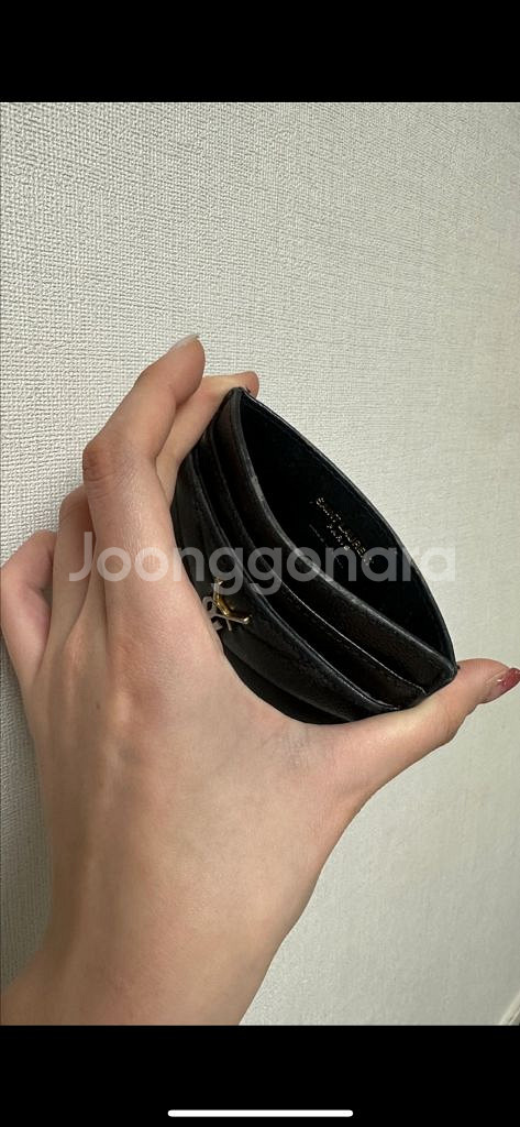 [정품] 입생로랑 로고 카드지갑--2