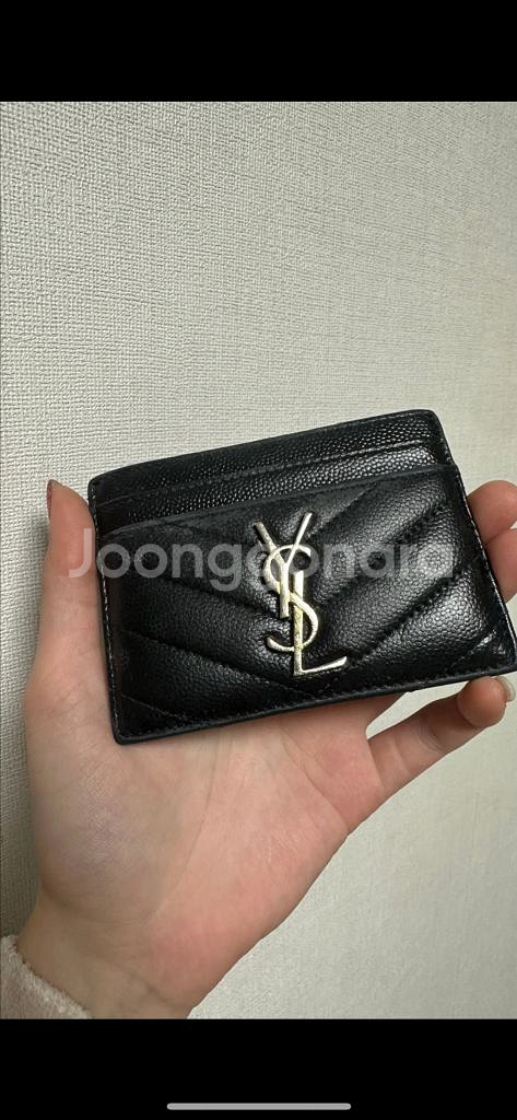 [정품] 입생로랑 로고 카드지갑--0