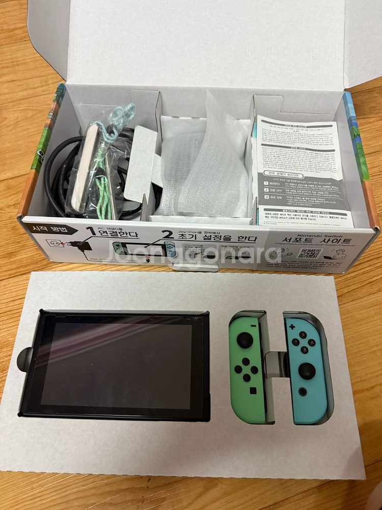 닌텐도 스위치 동물의숲 에디션 풀구성 판매합니다--0