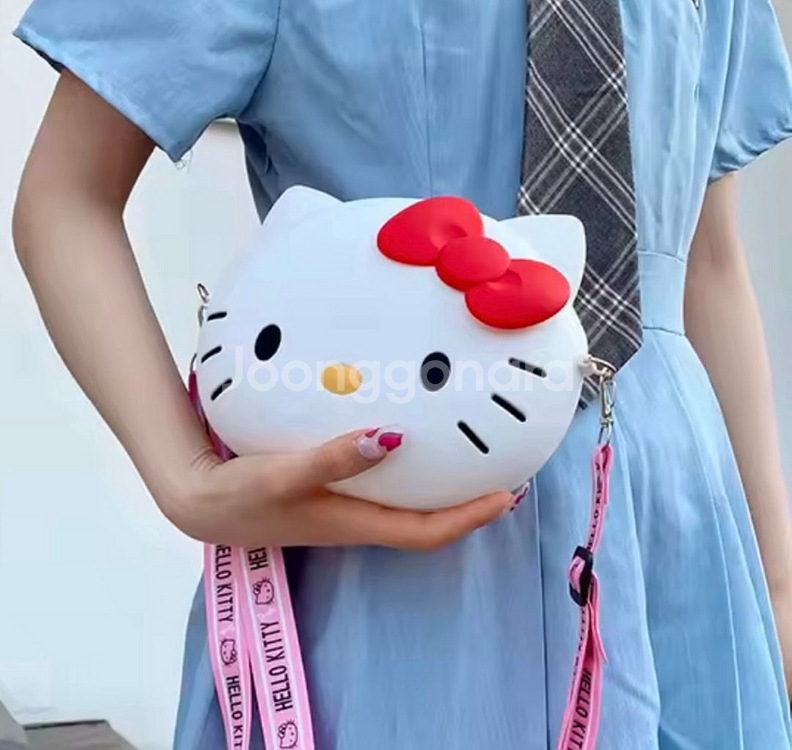 새제품 키티 가방 손지갑 세트 산리오 헬로우키티--2