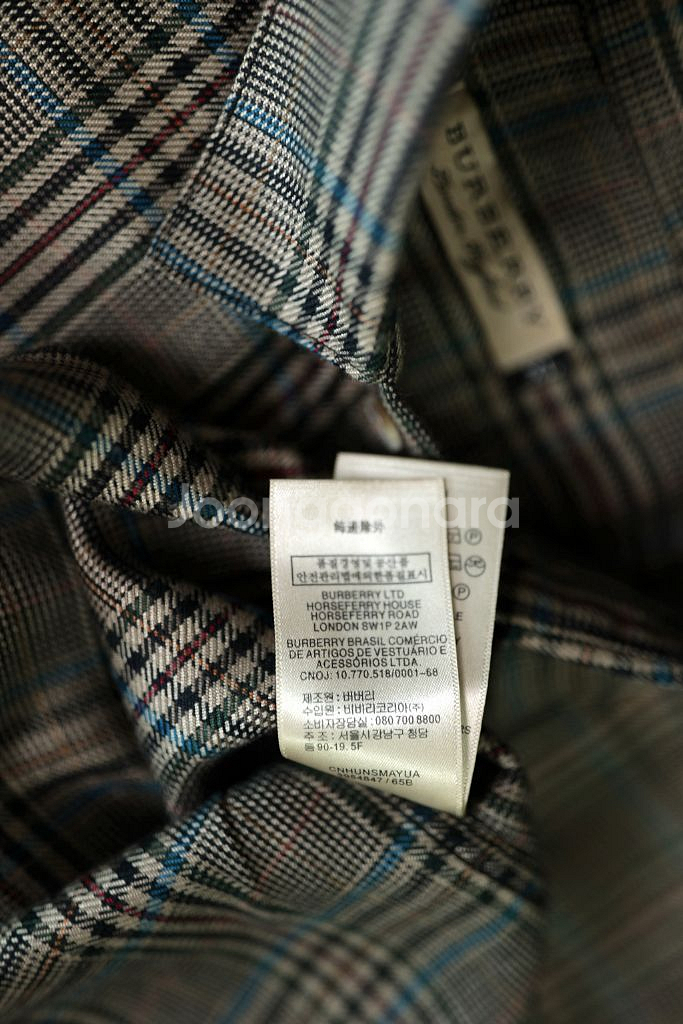 버버리 클래식 체크 패턴 셔츠 XL--6