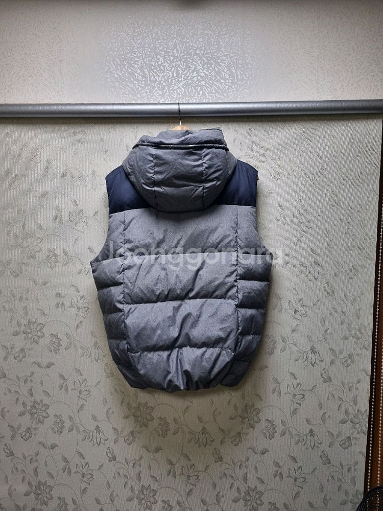 [남100] 헤지스골프 후드 다운 패딩조끼--8