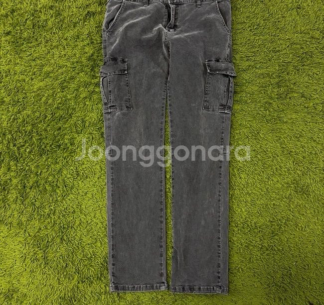 스톤아일랜드 카고 흑청바지 카고팬츠 34인치--0