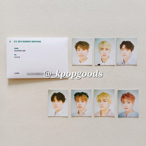 BTS방탄 2019 시즌그리팅 시그 증명사진 포토카드