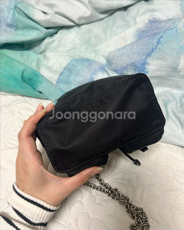 프라다 버킷백 블랙 미니--3