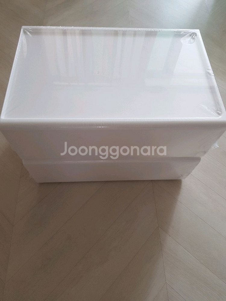 다용도 정리함 펜트리 수납함 리빙 박스 2개 투명--2