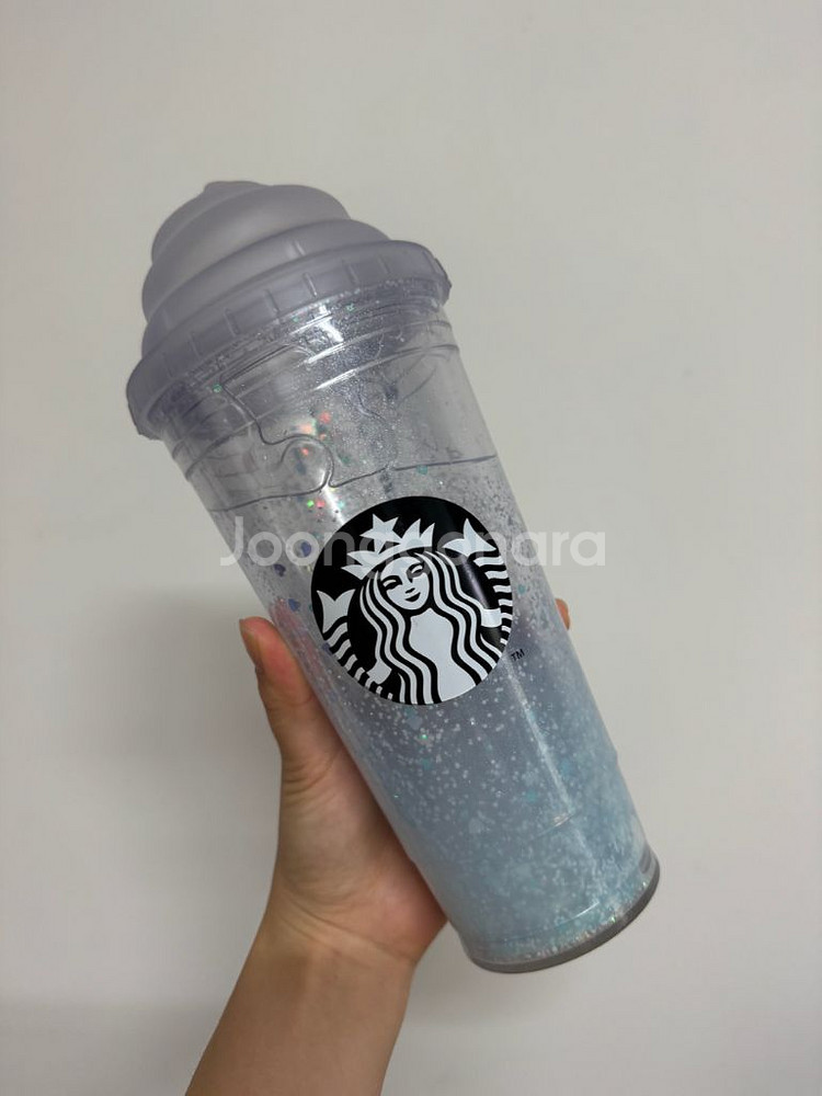 스타벅스 커스텀 글리터 콜드컵 스프링 블루 591ml--3