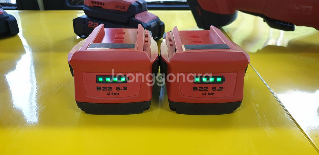 힐티 22V 배터리 B22/5.2ah 2개 일괄판매--5